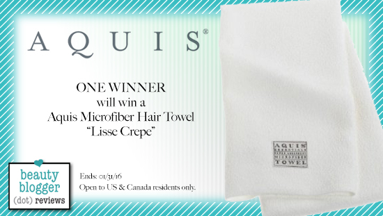 January 2016 Beauty Giveaway - Aquis Hair Towel January 2016 Beauty Giveaway - Aquis Hair Towel